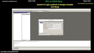 Logic Synthesis in Design Compiler  GUI Mode  RTLtoGDSII flow designvision tutorial [upl. by Flossie]