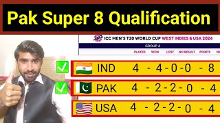 Pakistan Team Qualification In Super 8 Round Of T20 World Cup 2024  USA Eliminate India amp Pakistan [upl. by Arivle]