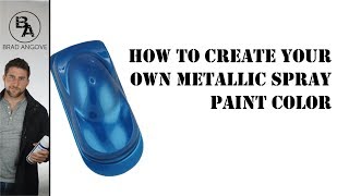 Cool Spray Can Trick How to create your own metallic spray paint colour [upl. by Neenad901]