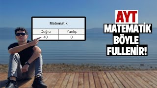 FULLEYENİN GÖZÜNDEN AYT MATEMATİK DENEME ÇÖZÜMÜ [upl. by Icyak]