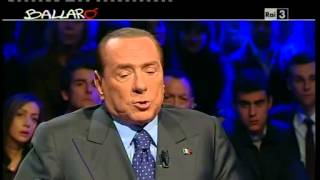 Ballarò  Giovanni Floris intervista Silvio Berlusconi 050213 [upl. by Sokil]