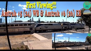 All New Roseville CA RailCam with Amtrak California Zephyr 524 and 626  09262023 [upl. by Newsom]