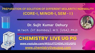 PREPARATION OF SOLUTION OF KNOWN NORMALITY OR MOLARITY [upl. by Vaden43]