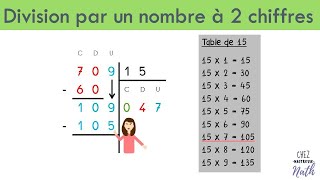 Division par un nombre à 2 chiffres [upl. by Hsan]