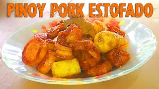 Pinoy Pork Estofado  Easy Pinoy Recipes [upl. by Adnawyt]