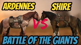 RDR 2 Ardennes VS Shire Battle Of The Giants [upl. by Ait806]