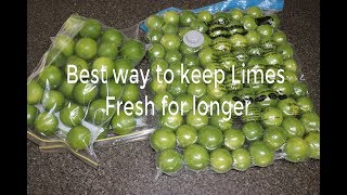 Keep Limes  Lemon fresh for longer  simple trick will keep lemons fresh in your fridge for months [upl. by Yeclehc610]