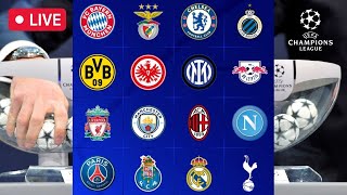 Sorteggi Champions League in DIRETTA 🔴 NapoliEintracht InterPorto e MilanTottenham agli ottavi [upl. by Nimajneb664]