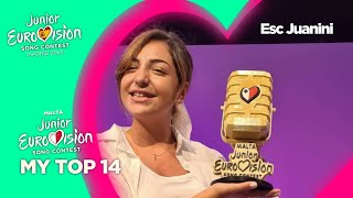 🇲🇹Junior Eurovision 2024  JESC Malta   My Top 14 [upl. by Lyudmila]