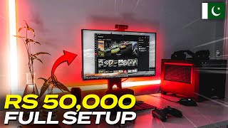 Rs 50000 Full Gaming Setup in Pakistan  50K Gaming PC  Best Budget Gaming PC Build in 50000 [upl. by Chalmers]