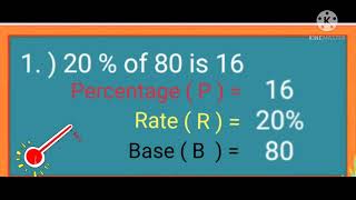 Percentage Rate and Base  identify and define [upl. by Mccandless5]