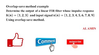 15 Example of Overlap save method  Determine the output response of xn using overlap save mehtod [upl. by Nosila]