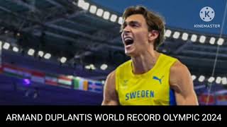 Armand Duplantis world record  Armand Duplantis gold with 625 Olympic 2024 [upl. by Dalston]