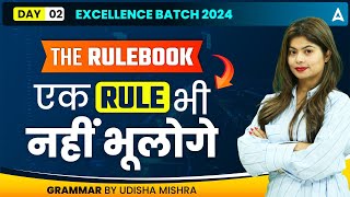 The Rulebook एक RULE भी नहीं भूलोगे  Day  2  By Udisha Mishra aceenglishofficial [upl. by Enitram]