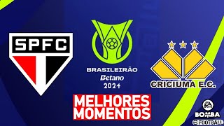 São Paulo x Criciúma AO VIVO  BRASILEIRÃO 2024 [upl. by Melosa]