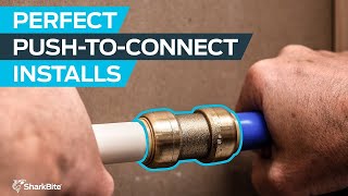 How to Install SharkBite PushtoConnect Fittings [upl. by Arracahs]