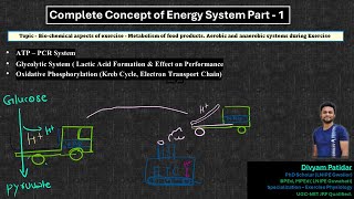 Complete Energy System ATP PCr amp Glycolytic systemOxidative Phosphorylation Aerobic  By Divyam [upl. by Litnahc514]