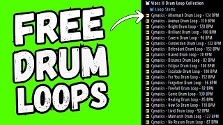 Drum LOOPS  DRUM Samples  FREE Drum LOOPS  Royalty Free  By cymatics [upl. by Oibesue]