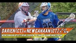 Darien vs New Canaan  2015 High School Highlights [upl. by Elyag]