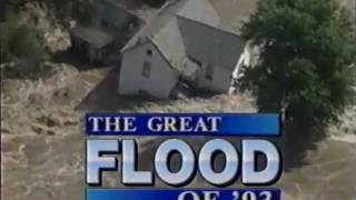 KSDK Great Flood of 93 October 1993 [upl. by Oicnerolf]