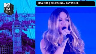 Rita Ora Performs Your Song amp Anywhere Medley  MTV EMAs 2017  Live Performance  MTV Music [upl. by Mcfadden]