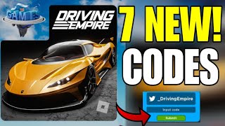 ⚠️New⚠️ ALL WORKING CODES For Driving Empire In August 2024  Roblox Driving Empire Codes 2024 [upl. by Akimyt590]