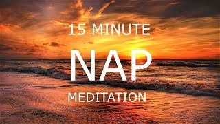 15 minute guided power nap  peaceful sleep meditation for relaxation stress and anxiety [upl. by Merell54]