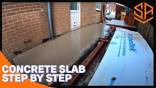 HOW TO CONCRETE AN EXTENSION FLOOR [upl. by Ttereve]