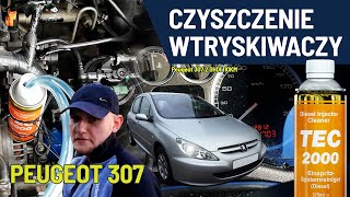 Peugeot 307 20 HDI i instrukcja czyszczenie wtryskiwaczy z pomocą TEC 2000 Diesel Injector Cleaner [upl. by Layap]