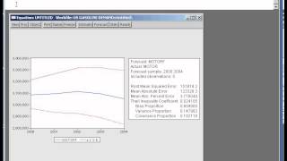 Using EViews to construct a forecast [upl. by Santa]