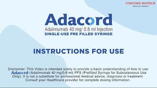 Adacord  Instructions for use [upl. by Eiboj]