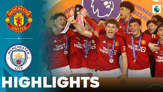 Manchester United vs Manchester City  Highlights  U18 Premier League Cup Final 23042024 [upl. by Niwde]