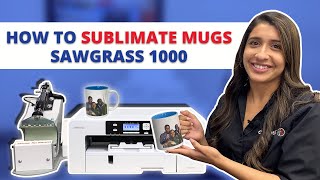 How To Sublimate Mugs  Sawgrass 1000 [upl. by Hayarahs]