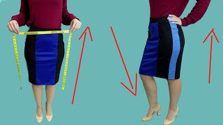 A useful tip how to upsize a skirt the waist easily [upl. by Parthena]