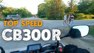 Honda CB300R 2022 Top Speed honda hondacb300r motovlog [upl. by Suiram271]