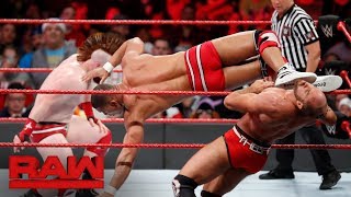 Cesaro amp Sheamus vs Seth Rollins amp Jason Jordan  Raw Tag Team Title Match Raw Dec 25 2017 [upl. by Monjo]