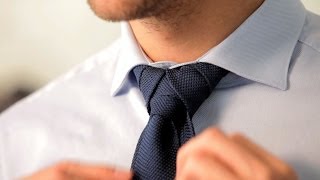 How to Tie a Merovingian Knot  Mens Fashion [upl. by Aniakudo]