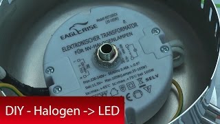 Umbau Lampe  Halogen nach LED SMD  DIY Geld sparen [upl. by Otilrac838]