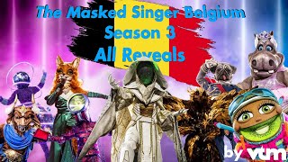 The Masked Singer Belgium Season 3 ALL REVEALS [upl. by Egidio]