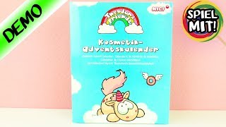 Adventskalender EINHORN SCHMINKE  Wir öffnen alle 24 Türchen Kosmetik Kalender von Nici für Kinder [upl. by Hackney]