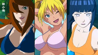 【4K60fps】NARUTO《swimsuit contest》Uzumaki narcoUzumaki [upl. by Haronid]