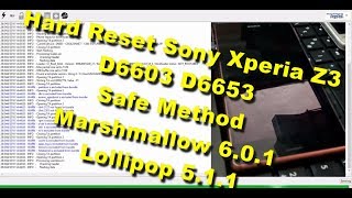 Hard Reset Sony Xperia Z3 D6603 D6653 Safe Method [upl. by Oravla]