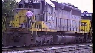 Clinchfield SD40 at Spartanburg SC 1990 [upl. by Clementine203]