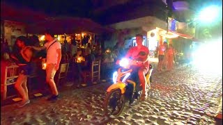 The Nightlife Street Scene in Sayulita Mexico [upl. by Ifok]