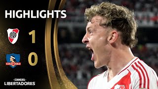 RIVER PLATE vs COLOCOLO  HIGHLIGHTS  CONMEBOL LIBERTADORES 2024 [upl. by Ydnes606]