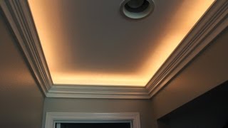 Crown Molding with Indirect Lighting Installation [upl. by Anjanette674]