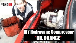 DIY Hydrovane Compressor Oil Change  GHG69 [upl. by Backler]