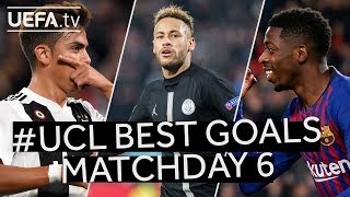 DEMBÉLÉ NEYMAR DYBALA UCL BEST GOALS Matchday 6 [upl. by Enened]