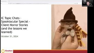 IC Topic Chat Spooktacular Special  Client Horror Stories and the lessons we learned [upl. by Leanne454]