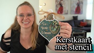 Kerstkaart maken met Dutch Doobadoo en Amy Design [upl. by Harbot]